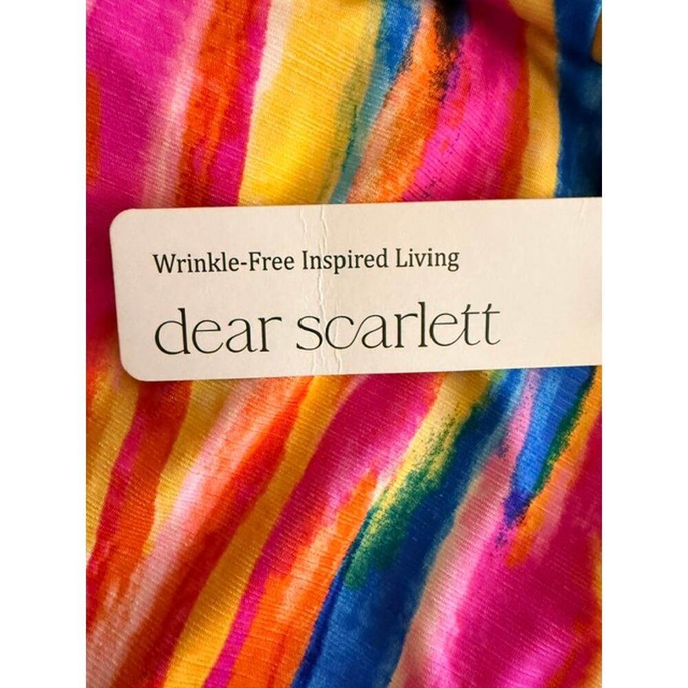 Dear Scarlett - Colorful Flutter Sleeve Lizzy Top - Large - Picture 4 of 6